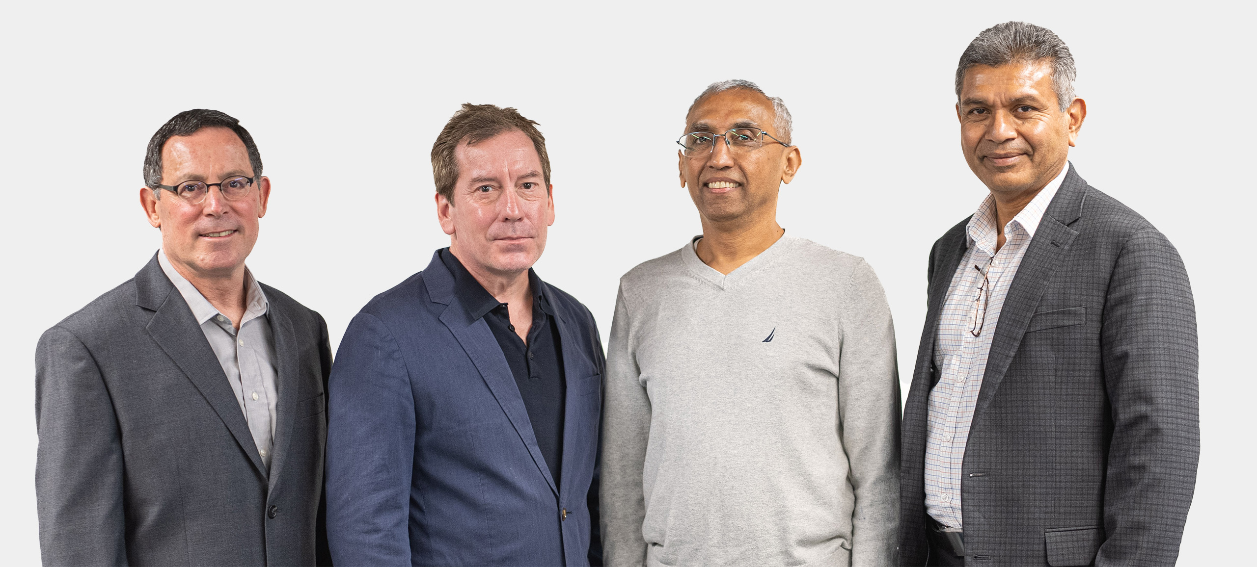 Left to right: Shlomo Zilberstein (CICS), Brett Crockett (Dolby Labs), Samir Hulyalkar (Dolby Labs), and Shriram Revankar (Dolby Labs)