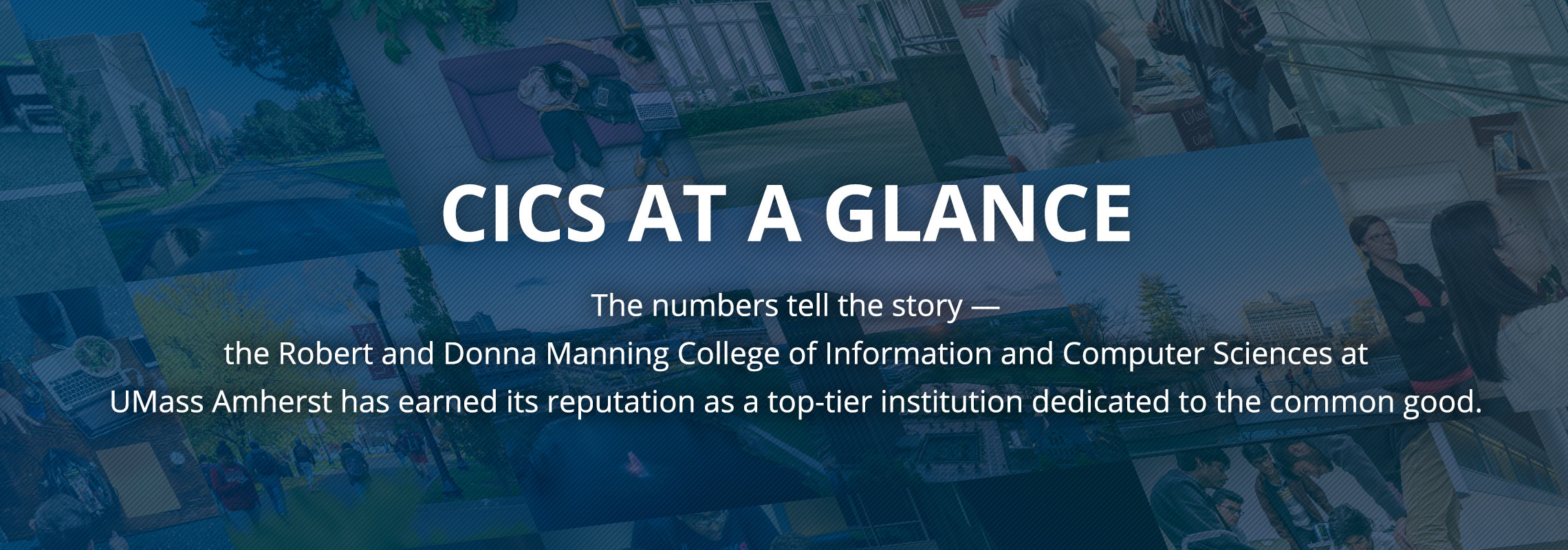 The numbers tell the story — the Robert and Donna Manning College of Information and Computer Sciences at UMass Amherst has earned its reputation as a top-tier institution dedicated to the common good.