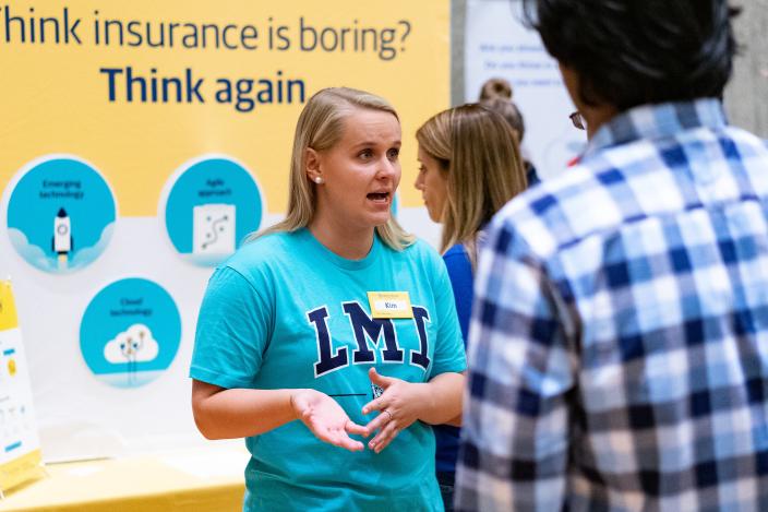 Liberty Mutual Recruiter at Tech Fair
