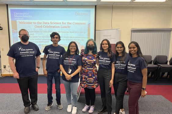 Group of students smiling