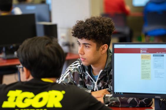Student registering for courses