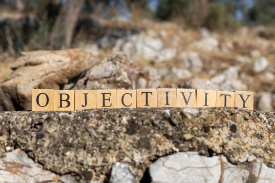 Objectivity written in tiles
