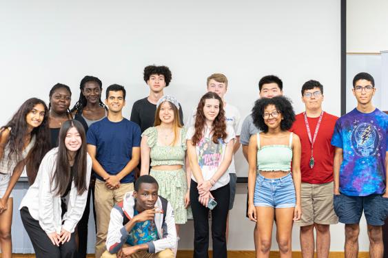 Inaugural cohort of New Visions and Boosting Access to Data Science scholarship recipients at their first meet-up of the academic year