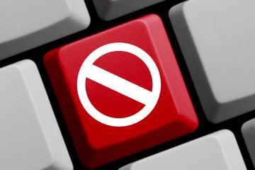 keyboard blocked button