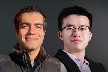 A photo of Alireza Salemi (left) and Cuong Than (right). 