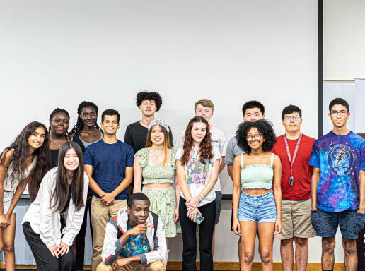 Inaugural cohort of New Visions and Boosting Access to Data Science scholarship recipients at their first meet-up of the academic year