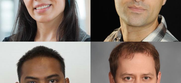 Clockwise, from top left: Narges Mahyar, Ali Sarvghad, Eric Baumer (Lehigh University), Mahmood Jasim