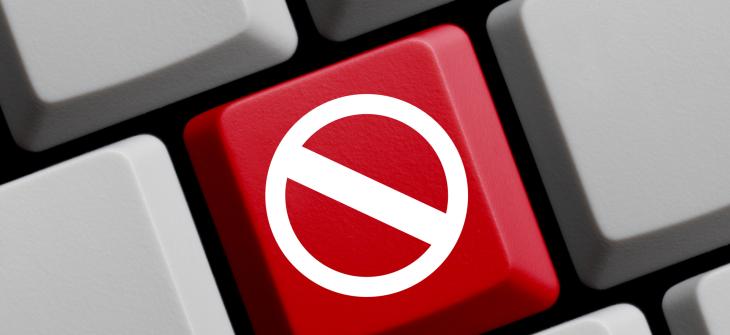 keyboard blocked button