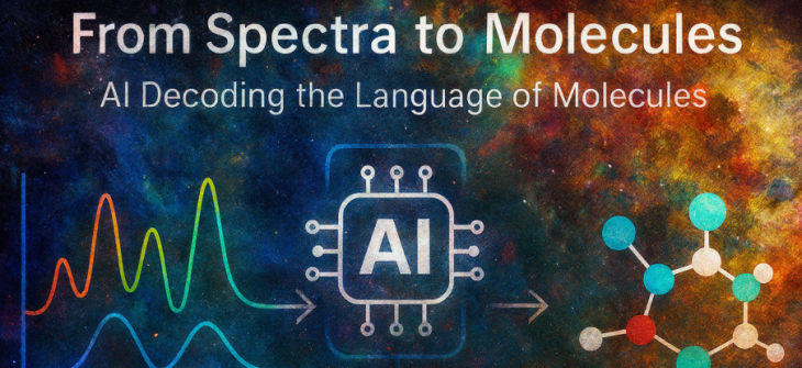 From Spectra to Molecules: AI Decoding the language of Molecules. Spectral signals AI Molecular strucutre