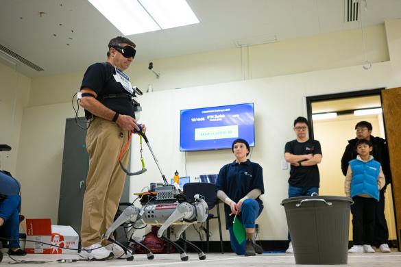 Testing the robot guide dog