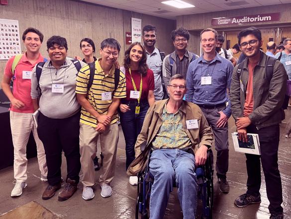 group shot of participants at the inaugural Reinforcement Learning Conference featuring CICS faculty Scott Neikum and Andrew Barto