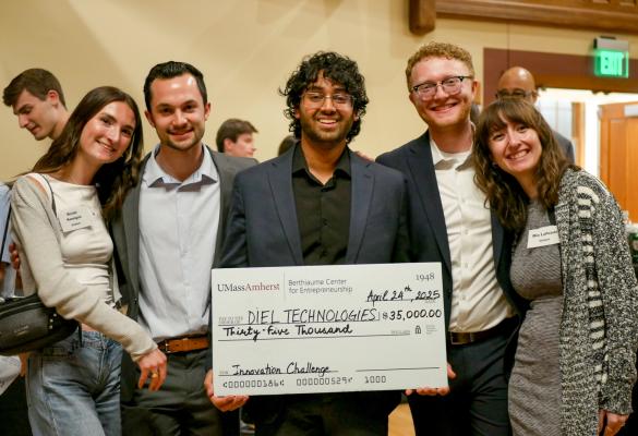 Diel Technologies places first in the Berthiaume Center for Entrepreneurship’s Innovation Challenge