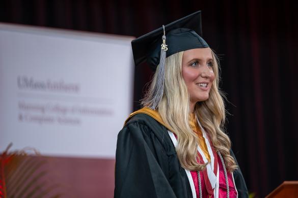 Nikki LaPierre, a Commonwealth Honors student from Andover, Massachusetts