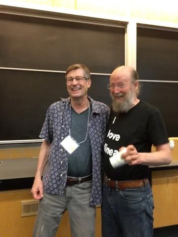 From left, Andrew Barto and Richard Sutton.
