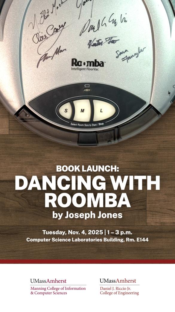 Dancing with Roomba Book Launch Flyer