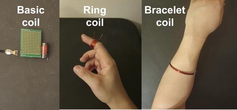 Different coil designs influence the amount of power harvested.