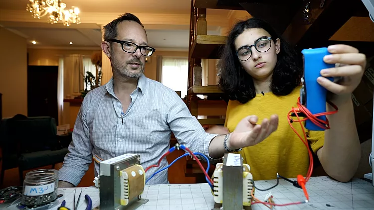 Thomas Burns and his daughter Mariam