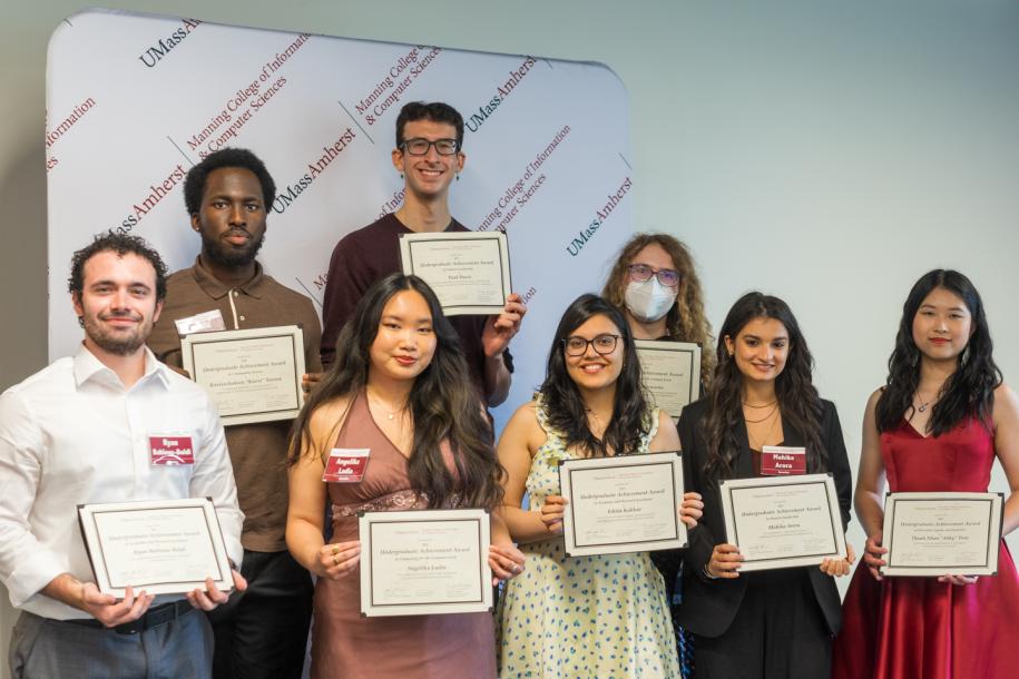 2025 Undergraduate Achievement Award winners